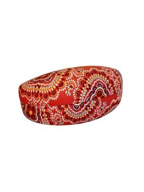 Vera Bradley Sunglasses Case Hard Shell Paisley Pattern Orange Multi